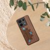 Pouzdro Kwmobile pro Xiaomi Redmi Note 13 Pro 5G, hnědé, dřevo/silikon, KWM000020MN004C