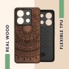 Pouzdro Kwmobile pro Xiaomi Redmi Note 13 Pro 5G, hnědé, dřevo/silikon, KWM000020MN005C