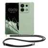 Pouzdro Kwmobile se šňůrkou na krk pro Xiaomi Redmi Note 13 Pro 5G, světle zelené, silikonové, KWM000020NG004C
