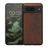 Pouzdro Kwmobile pro Google Pixel 8, hnědé, dřevo/silikon, KWM0000208X004C