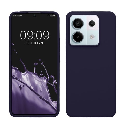 Pouzdro Kwmobile pro Xiaomi Redmi Note 13 Pro 5G, tmavě modré, silikonové, KWM000020LF012C
