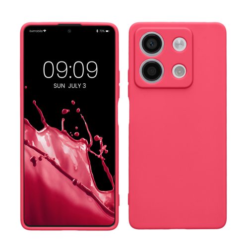 Pouzdro Kwmobile pro Xiaomi Redmi Note 13, růžové, silikonové, KWM000020LK011C