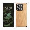 Pouzdro Kwmobile pro Xiaomi Redmi Note 13, hnědé, dřevo/silikon, KWM000020LO002C