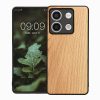 Pouzdro Kwmobile pro Xiaomi Redmi Note 13, hnědé, dřevo/silikon, KWM000020LO002C