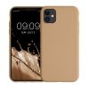 Silikonový kryt Kwmobile pro Apple iPhone 11, krémový, KWM000010SX073C
