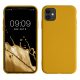 Pouzdro Kwmobile pro Apple iPhone 11, žluté, silikonové, KWM000010SX076C