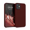 Silikonový kryt Kwmobile pro Apple iPhone 12 Mini, tmavě červený, KWM000011JO067C