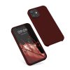 Silikonový kryt Kwmobile pro Apple iPhone 12 Mini, tmavě červený, KWM000011JO067C