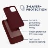 Silikonový kryt Kwmobile pro Apple iPhone 12 Mini, tmavě červený, KWM000011JO067C