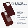Silikonový kryt Kwmobile pro Apple iPhone 13 Mini, tmavě červený, KWM000013OU058C