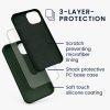 Silikonový kryt Kwmobile pro Apple iPhone 13, tmavě zelený, KWM000013OV096C