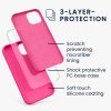 Pouzdro Kwmobile pro Apple iPhone 13, růžové, silikonové, KWM000013OV097C