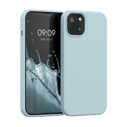 Pouzdro Kwmobile pro Apple iPhone 13, světle modré, silikonové, KWM000013OV099C