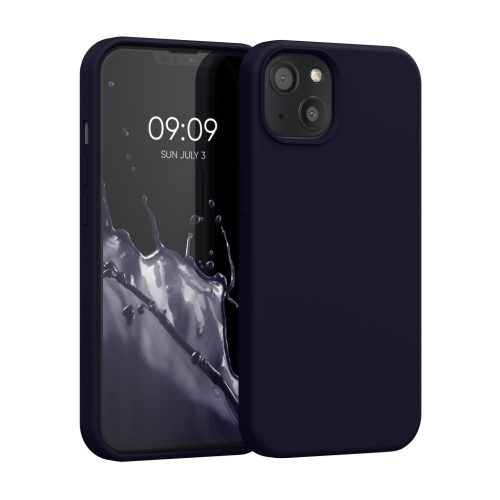 Silikonový kryt Kwmobile pro Apple iPhone 13, tmavě modrý, KWM000013OV100C