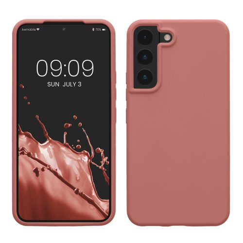 Pouzdro Kwmobile pro Samsung Galaxy S22, růžové, silikonové, KWM000014GR074C