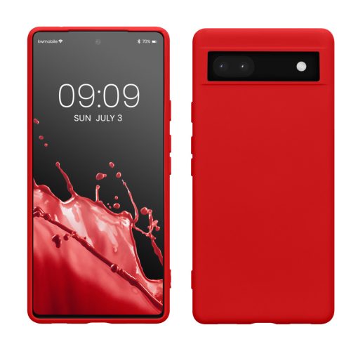 Pouzdro Kwmobile pro Google Pixel 6a, červené, silikonové, KWM000015OO018C