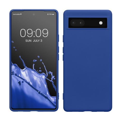 Pouzdro Kwmobile pro Google Pixel 6a, modré, silikonové, KWM000015OO020C