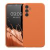 Pouzdro Kwmobile pro Samsung Galaxy A34 5G, oranžové, silikonové, KWM000018GC058C