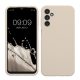 Pouzdro Kwmobile pro Samsung Galaxy A14 5G, krémové, silikonové, KWM000018GD046C
