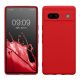 Pouzdro Kwmobile pro Google Pixel 7a, červené, silikonové, KWM000019YF034C