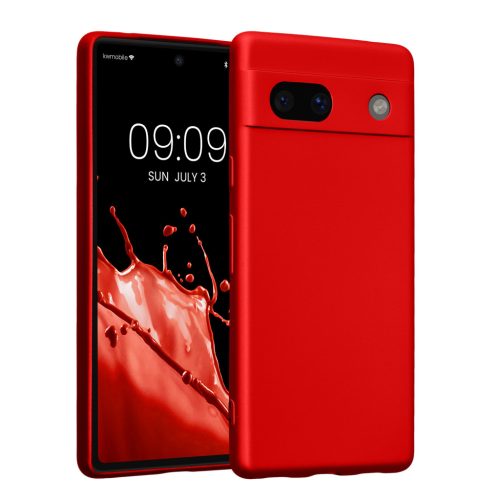 Pouzdro Kwmobile pro Google Pixel 7a, červené, silikonové, KWM000019YG012C