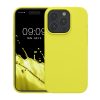 Silikonový kryt Kwmobile pro Apple iPhone 15 Pro, žlutý, KWM000020CC032C