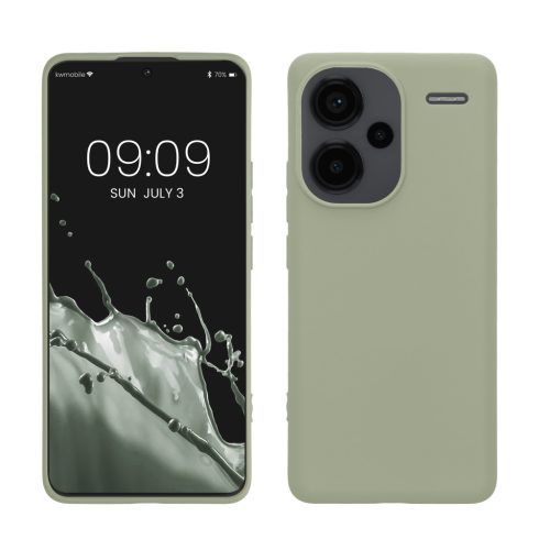 Pouzdro Kwmobile pro Xiaomi Redmi Note 13 Pro Plus 5G, světle zelené, silikonové, KWM000020KI005C
