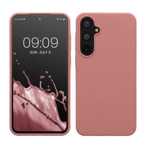 Pouzdro Kwmobile pro Samsung Galaxy A55 5G, růžové, silikonové, KWM000021ME022C
