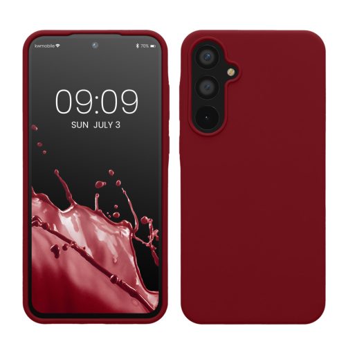 Silikonový kryt Kwmobile pro Samsung Galaxy A55 5G, červený, KWM000021ME023C