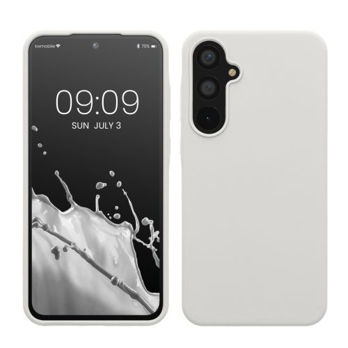 Pouzdro Kwmobile pro Samsung Galaxy A55 5G, bílé, silikonové, KWM000021ME030C