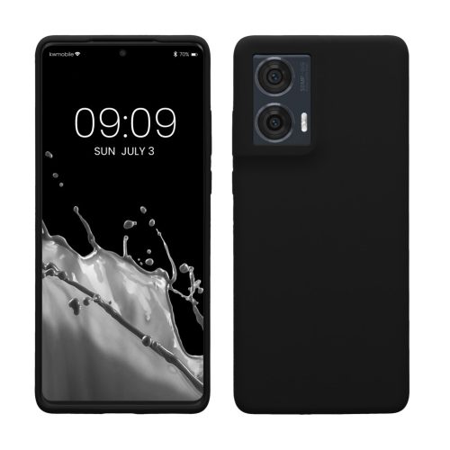 Pouzdro Kwmobile pro Motorola Edge 50 Fusion, černé, silikonové, KWM000022SQ001C