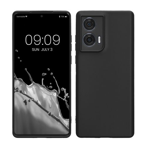 Pouzdro Kwmobile pro Motorola Edge 50 Fusion, černé, silikonové, KWM000022SR001C