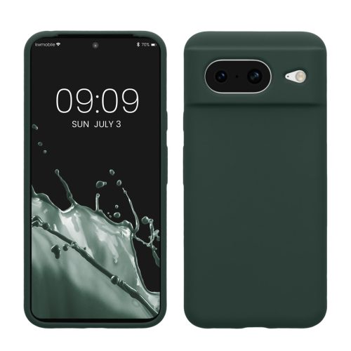 Pouzdro Kwmobile pro Google Pixel 8, tmavě zelené, silikonové, KWM000020JF028C