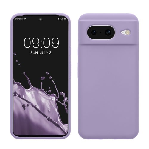 Pouzdro Kwmobile pro Google Pixel 8, fialové, silikonové, KWM000020JF029C