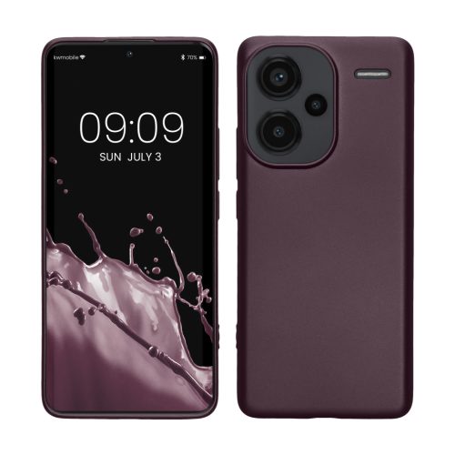 Pouzdro Kwmobile pro Xiaomi Redmi Note 13 Pro Plus 5G, tmavě fialové, silikonové, KWM000020KJ007C