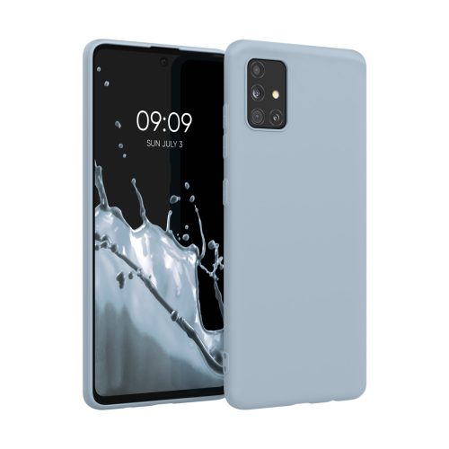 Silikonový kryt Kwmobile pro Samsung Galaxy A51, světle modrý, KWM000010YZ052C