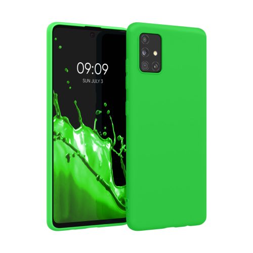 Pouzdro Kwmobile pro Samsung Galaxy A51, zelené, silikonové, KWM000010YZ055C