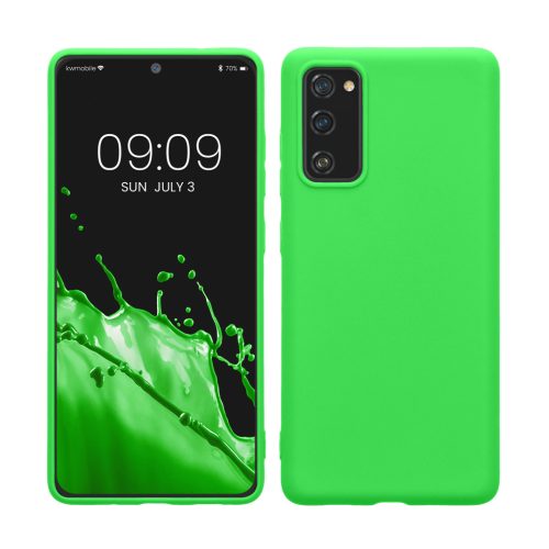 Pouzdro Kwmobile pro Samsung Galaxy S20 FE, zelené, silikonové, KWM0000121L063C
