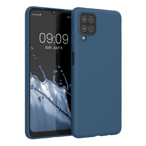 Silikonový kryt Kwmobile pro Samsung Galaxy A12, modrý, KWM000012BL062C
