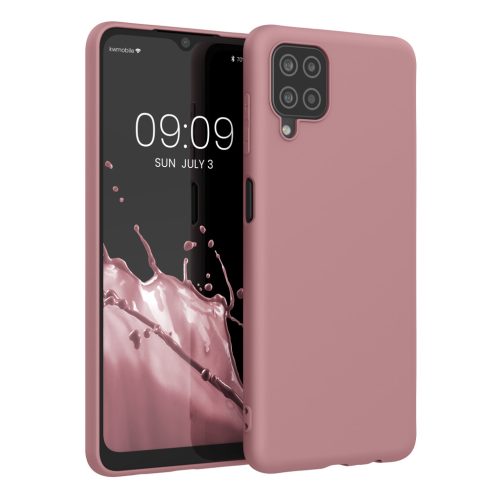 Pouzdro Kwmobile pro Samsung Galaxy A12, světle růžové, silikonové, KWM000012BL063C