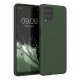 Silikonový kryt Kwmobile pro Samsung Galaxy A12, tmavě zelený, KWM000012BL066C