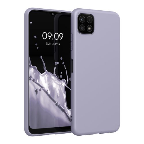 Pouzdro Kwmobile pro Samsung Galaxy A22 5G, světle fialové, silikonové, KWM0000138D036C
