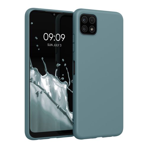 Pouzdro Kwmobile pro Samsung Galaxy A22 5G, zelené, silikonové, KWM0000138D038C
