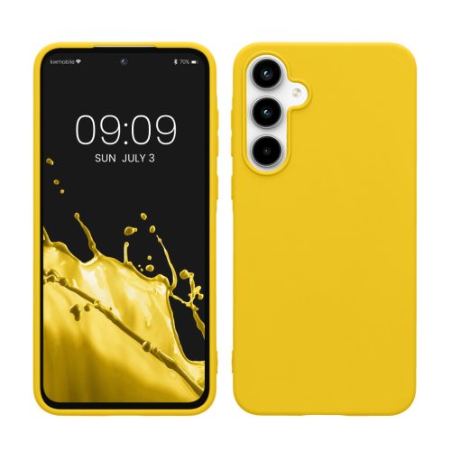Pouzdro Kwmobile pro Samsung Galaxy A55 5G, žluté, silikonové, KWM000021MG023C