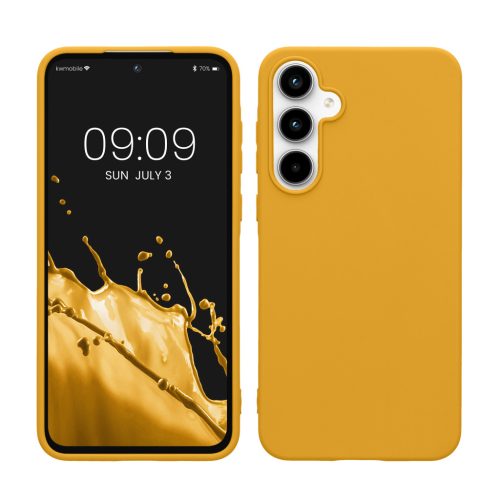 Pouzdro Kwmobile pro Samsung Galaxy A55 5G, žluté, silikonové, KWM000021MG027C