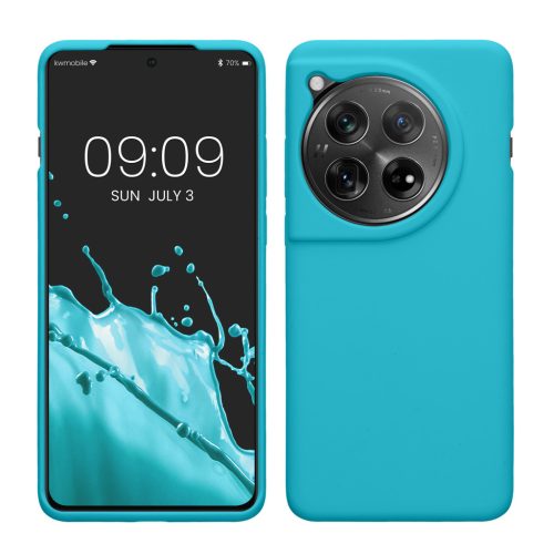 Pouzdro Kwmobile pro OnePlus 12, světle modré, silikonové, KWM000022QC006C