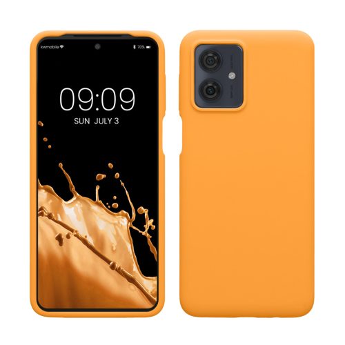 Pouzdro Kwmobile pro Motorola Moto G64, oranžové, silikonové, KWM000022SS008C