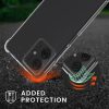 Pouzdro Kwmobile se šňůrkou pro Motorola Moto G64, průhledné/černé, silikonové, KWM000022SU001C