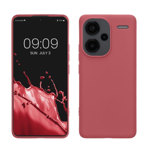 Pouzdro Kwmobile pro Xiaomi Redmi Note 13 Pro Plus 5G, tmavě růžové, silikonové, KWM000020KI010C
