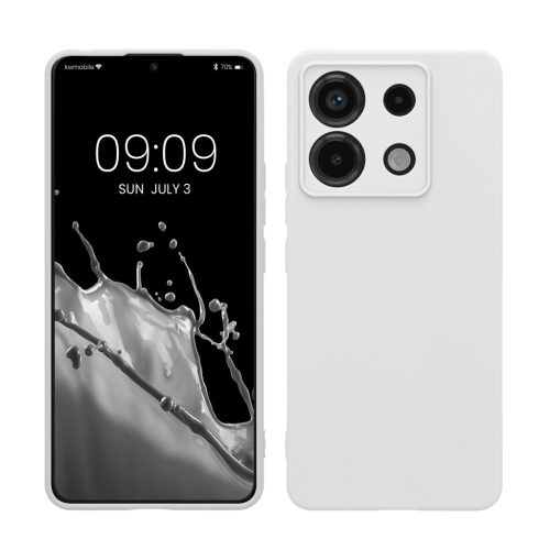 Pouzdro Kwmobile pro Xiaomi Redmi Note 13 Pro 5G, bílé, silikonové, KWM000020LD025C